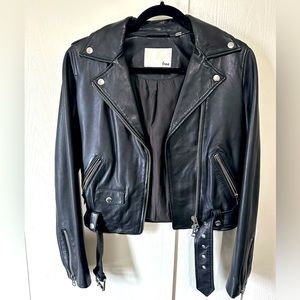 Aritzia Wilfred Free Leather Jacket